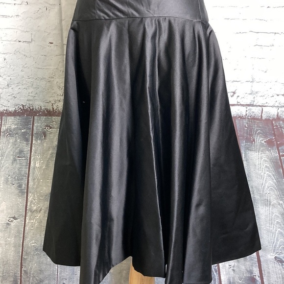 Vintage 50s Nicholas Ungar little black dress 100% Silk drop waist retro madmen - Picture 4 of 16